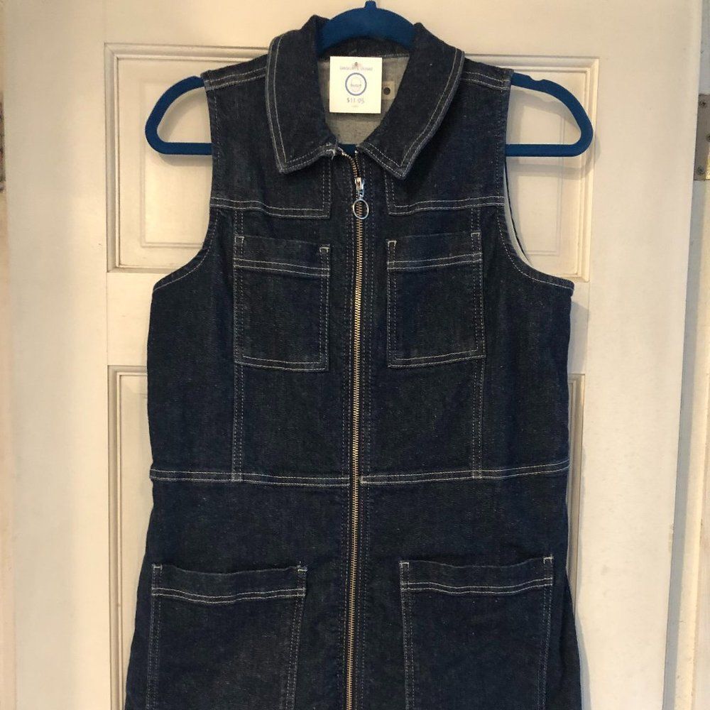 Topshop Denim Moto Dress    